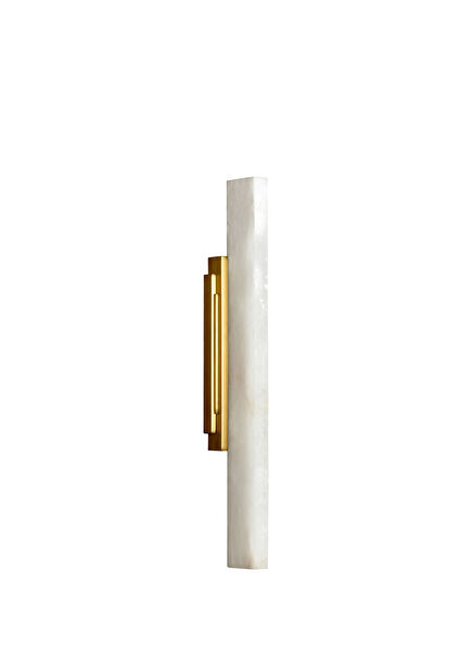 Gabon Gold White Tumbled Marble Sconce 66 cm