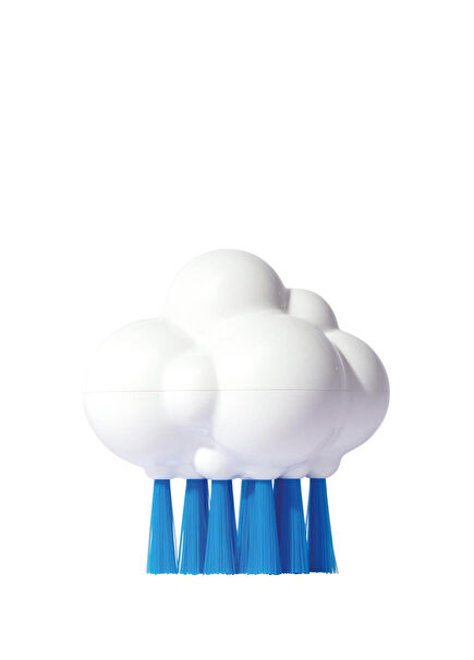 Plui Brush Cloudy - White-Blue Sensory Toy