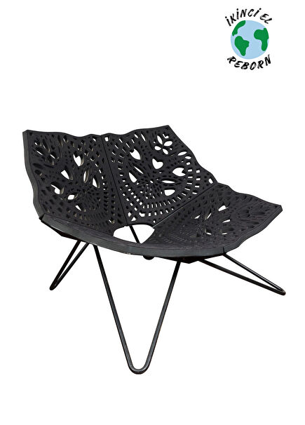 Prince Chair Louise Campbell Tasarımı Siyah Sandalye