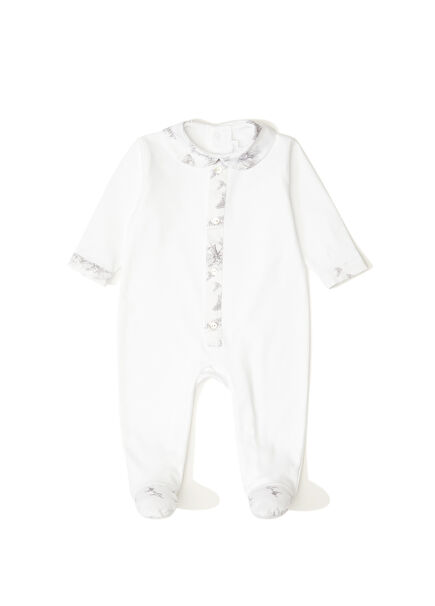 White Unisex Baby Jumpsuit