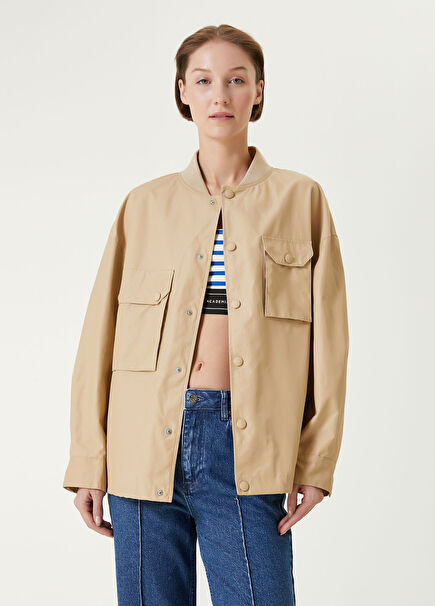 Camel Cep Detaylı Mont