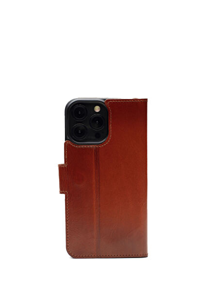 Classic Case iPhone15 Pro Max British Deri Telefon Kılıfı