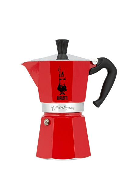 Red 3 Cup Moka Express