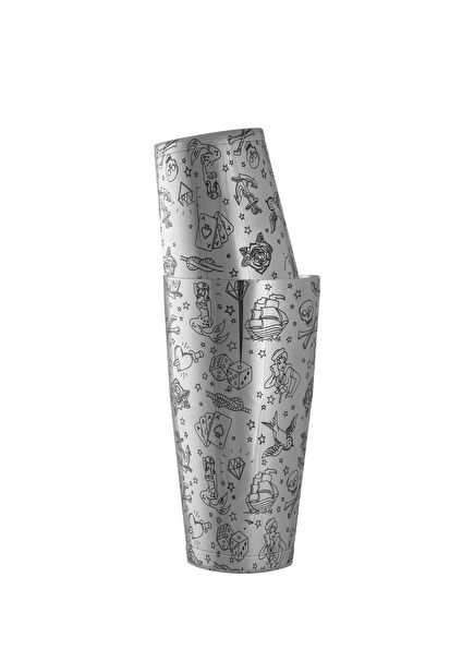 Tattoo Tin-on-Tin Çelik Kokteyl Shaker 75cl