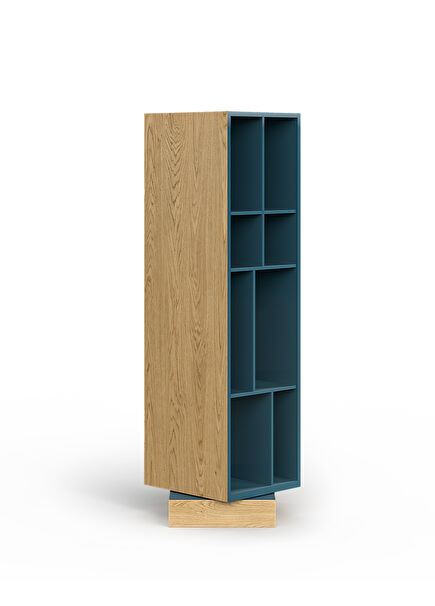 Cabin Dönebilen Mavi Lake Çok Bölmeli Kitaplık 32 x 108 cm