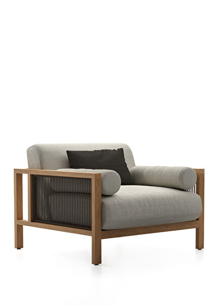 Equador Antrasit Rope Tik Ağacı Bahçe Koltuğu