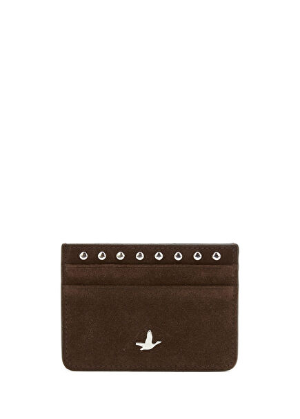 Kahverengi Troklu Kadın Süet Kartlık