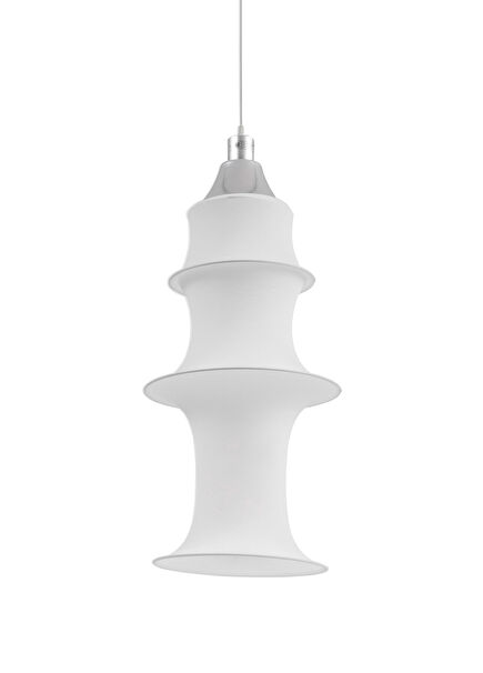 Falkland White Fabric Pendant Lighting