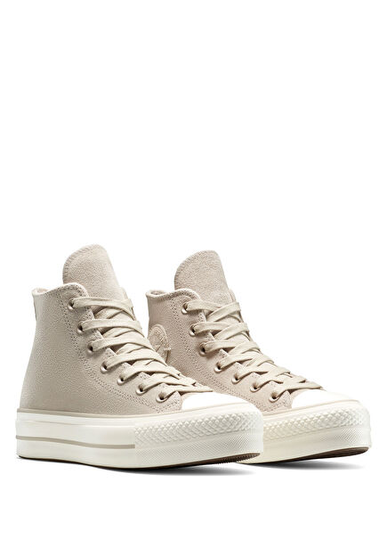 Chuck Taylor All Star Lift Bej Süet Kadın Sneaker