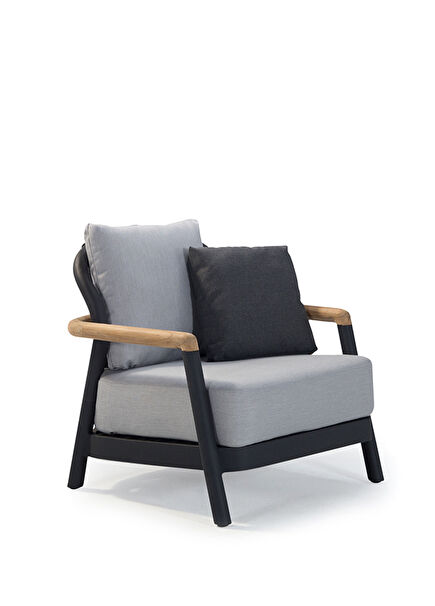 Enjoy Antrasit Alüminyum Minderli Bahçe Koltuğu