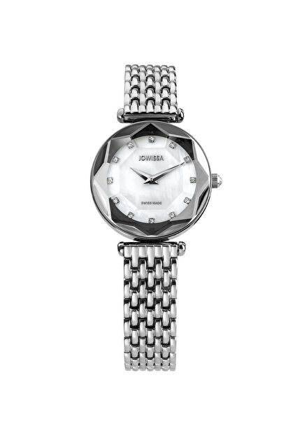 Crystal Radiance Silver Steel Ladies' Watch