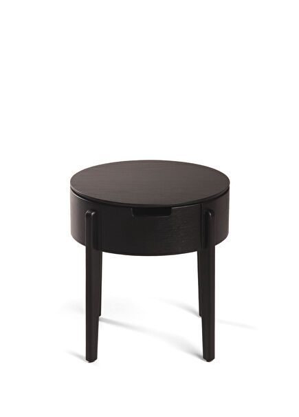 Eti Black Wooden Nightstand