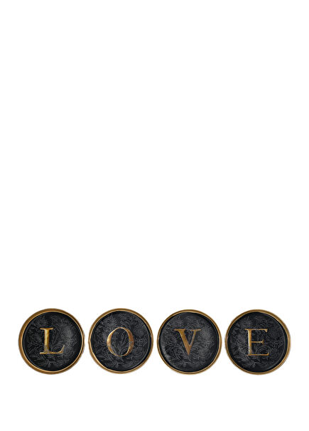 Sous Verres Enluminure Love Decorative Plate