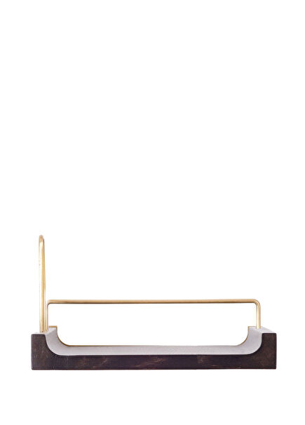 Dark Gold Tumbled Detailed Oak Wood Small Size Flying Rack