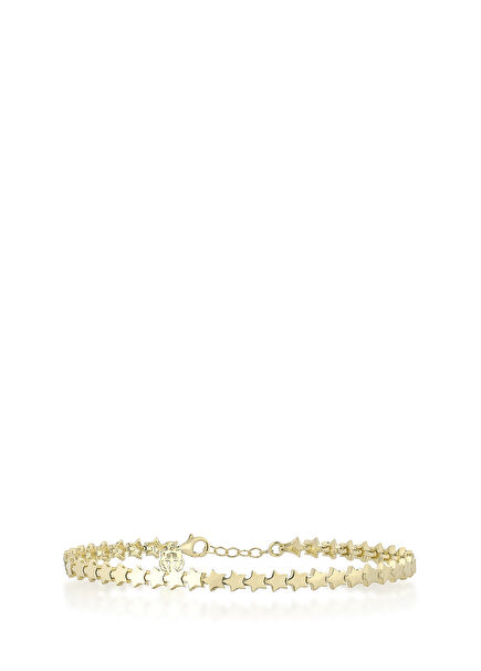 Tiger Charm Starly 14K Gold Plated 925Sterling Silver Women's Bracelet