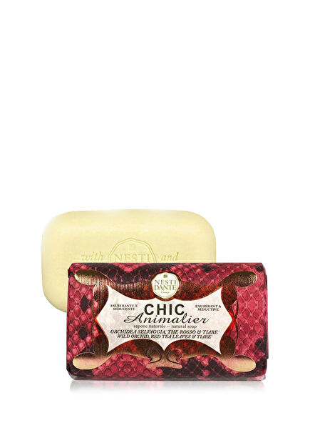Chic Animalier Red Vahşi Orkide Kokulu Antioksidant Kolajen Vegan Bakım Sabun 250 gr