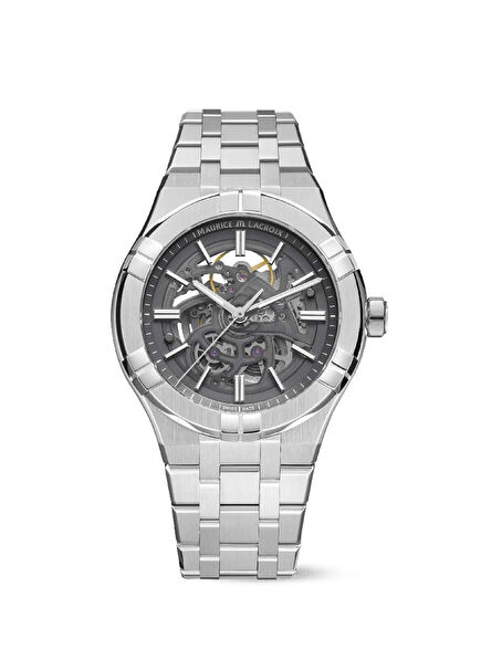 ML-AI6008SS002030-1 Metalik Gri Çelik Erkek Kol Saati