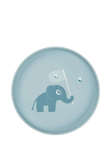 Elphee Blue Non-Slip Kids Plate
