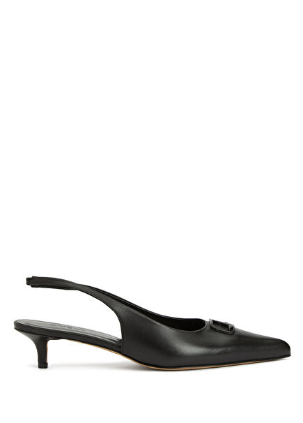 Black Women's Leather Heels