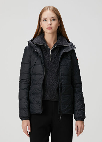 Abbott Siyah Kapüşonlu Mont