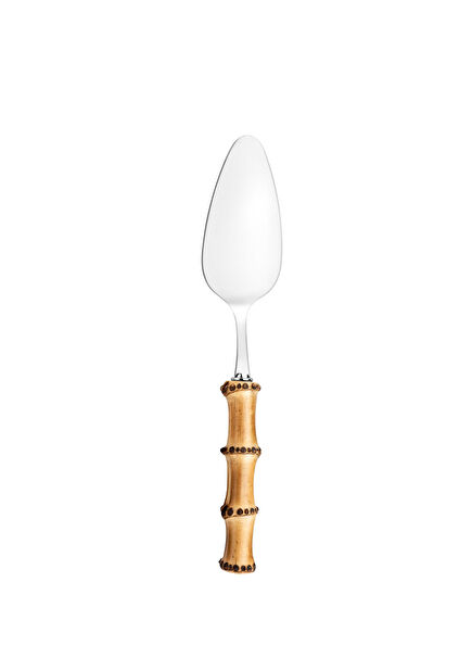 Açık Kahve Bambu Çelik Servislik Spatula