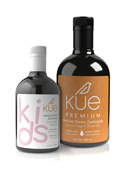 Premium ve Kids Serileri Erken Hasat Soğuk Sıkım Natürel Sızma Zeytinyağı