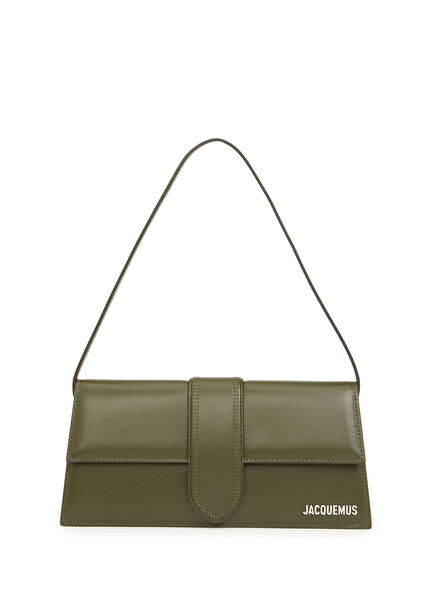Le Bambino Long Dark Khaki Women's Leather Bag