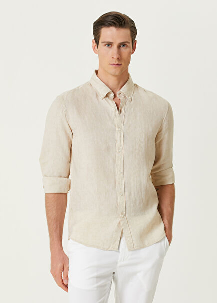 Khaki Linen Shirt