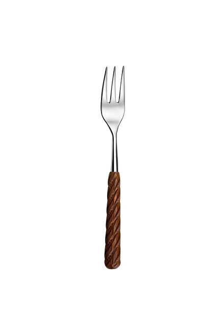 Ellipse Natural Spiral Wood Small Dessert Fork