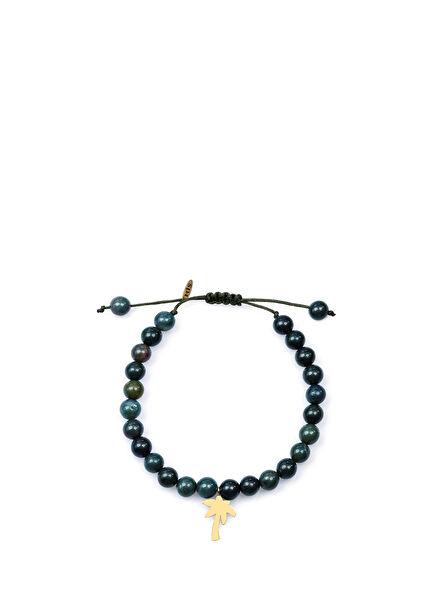 Palm 14 Carat Gold Men's Bracelet