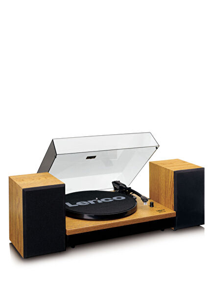 LS-300 Bluetooth Turntable with Wooden External Speaker