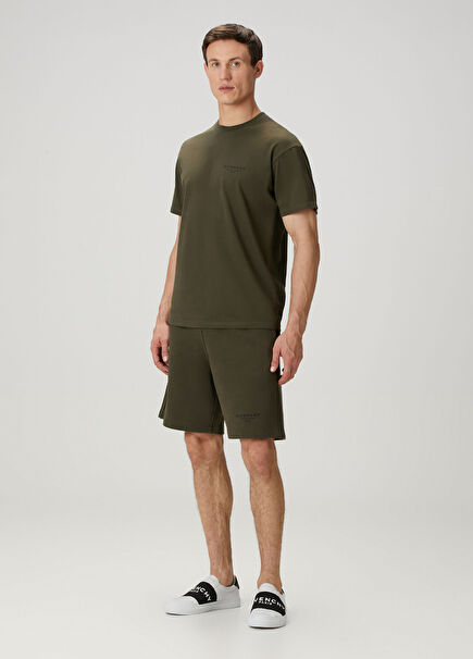 Regular Fit Haki Bermuda