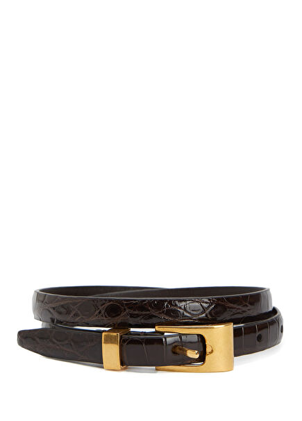 Downtown Brown Women's Leather Belt