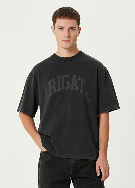 Black Logo Printed T-shirt