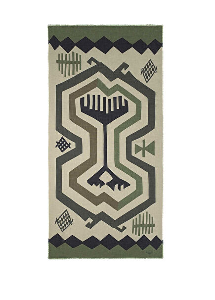 Konia Çok Renkli Erkek Kaşmir Şal