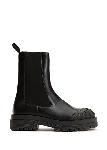 Siyah Kadın Deri Bot