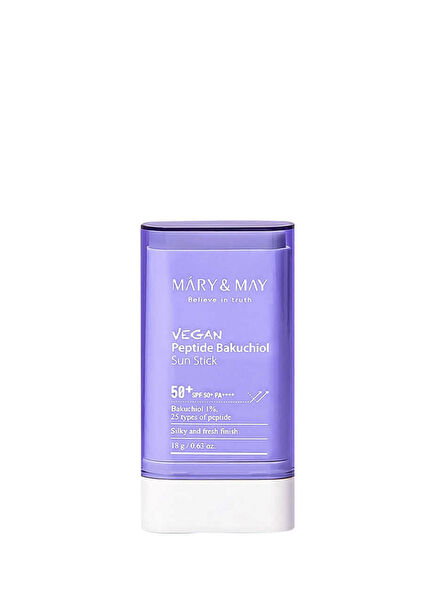 Vegan Peptide Bakuchiol İçeren SPF50+ Güneş Koruyucu Stick Krem 18 gr