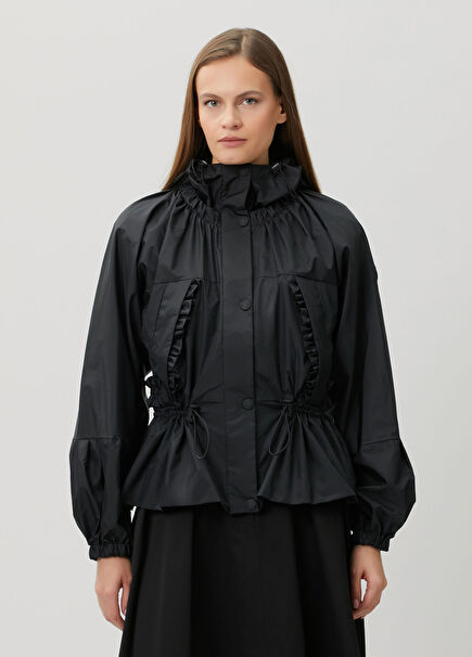 Imaginaire Black Hooded Short Parka