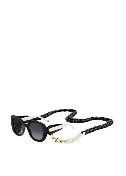 Her 0254/S 80790 Black Acetate Women's Sunglasses