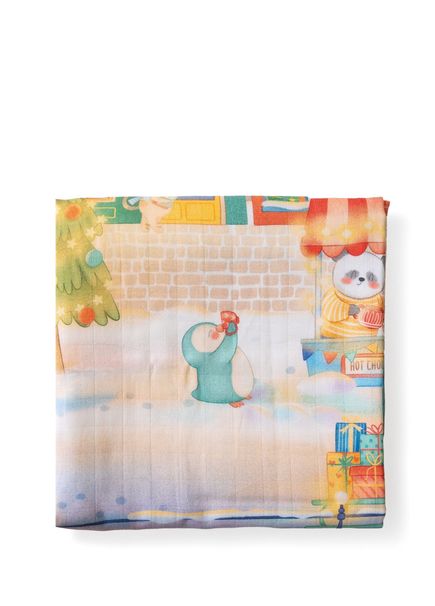 Little Wonderland Embroidered 100% Organic Cotton Double-Sided Baby Child Cover 100 x 100 cm