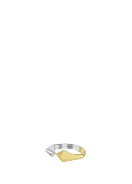 Chamelion Dual Colored Gold Plated 925 Sterling Silver Ring