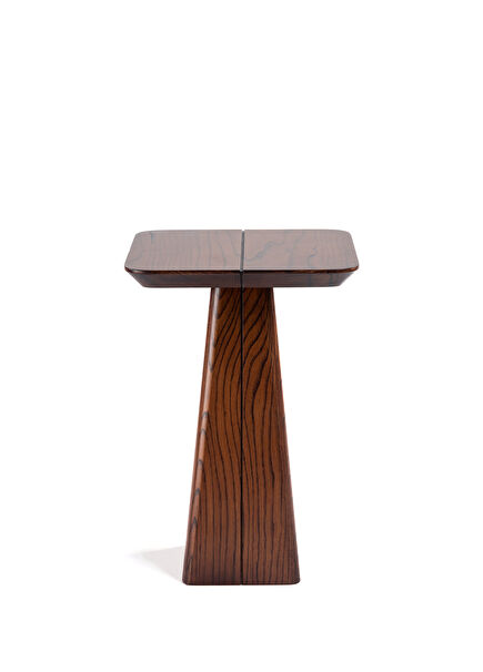 V50 Kahverengi Masif Yan Sehpa 50 cm