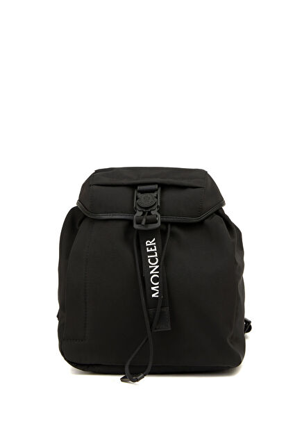 Siyah Logolu Kadın Sırt Çantası