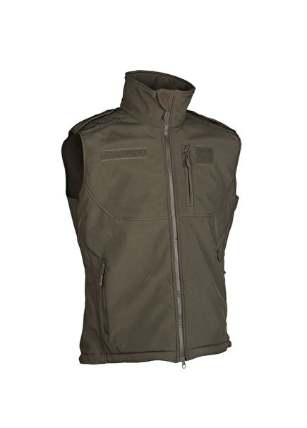 Softshell Green Unisex Vest