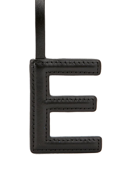 E Harfi Formlu Deri Çanta Aksesuarı