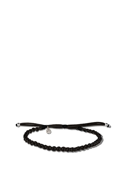 The Pallium Siyah Erkek Gümüş Bileklik