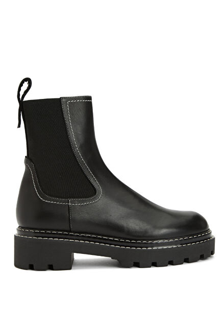 Maxie Siyah Kadın Deri Bot