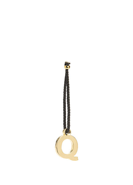 Gold Q Harfi Formlu Çanta Aksesuarı