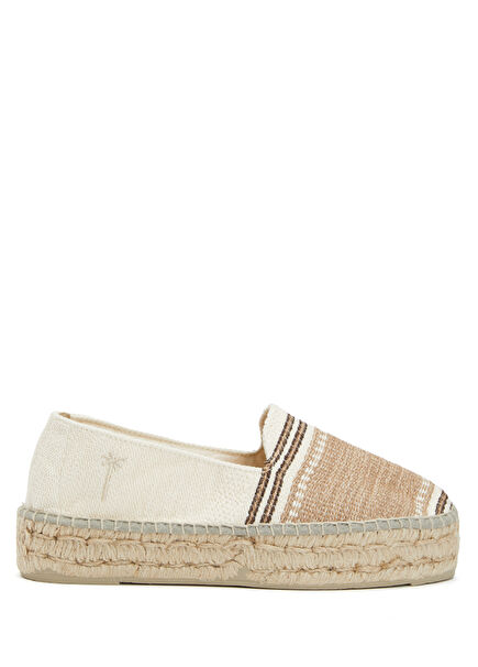Beige White Women's Espadrille