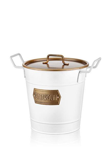 Beyaz Deterjan Saklama Kabı 5 lt